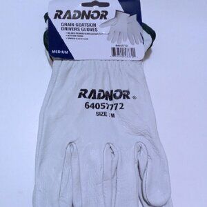 RADNOR GRAIN GOATSKIN DRIVERS GLOVES #64057772 SIZE MED